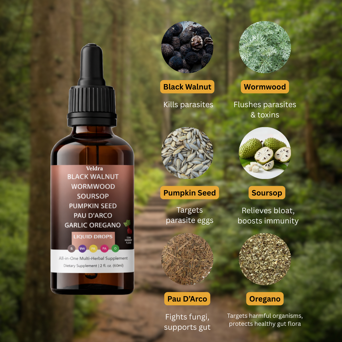 Black Walnut Wormwood Triple-Stage Parasite Cleanse