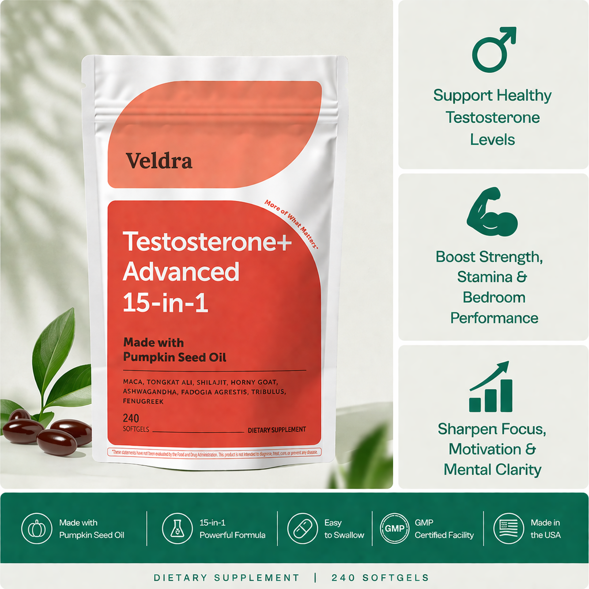 Veldra PrimalRise™ Testosterone+ Advanced